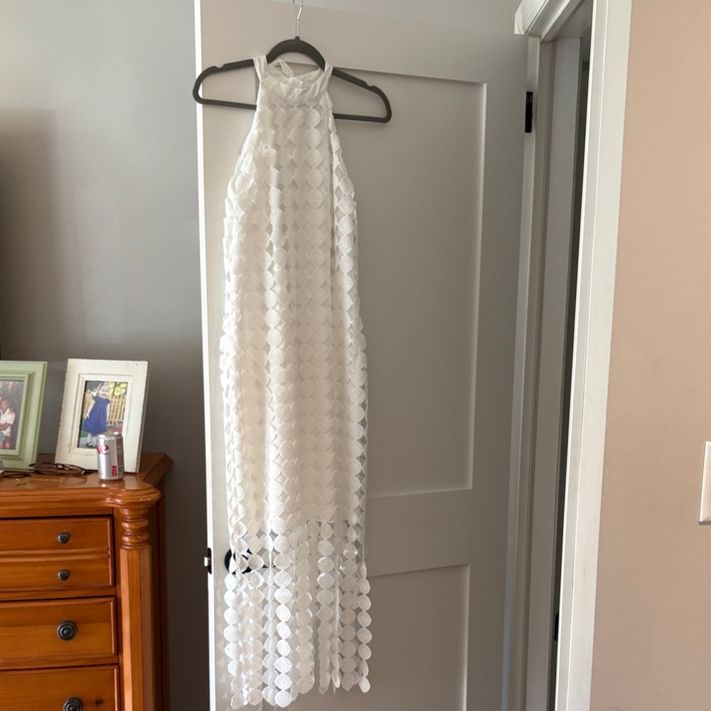 Anne Klein White Halter Dress